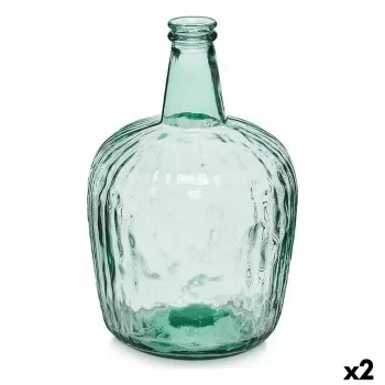 Bottle Stripes Decoration 14 x 44 x 13 cm Transparent (2...