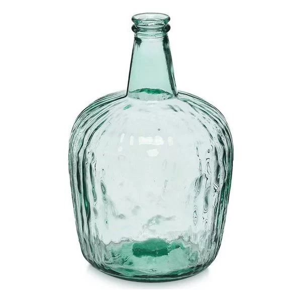 Bottle Stripes Decoration 14 x 44 x 13 cm Transparent (2 Units)