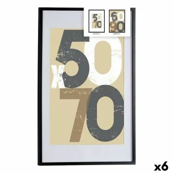 Photo frame 62,5 x 2,5 x 92,5 cm Black Plastic MDF Wood...