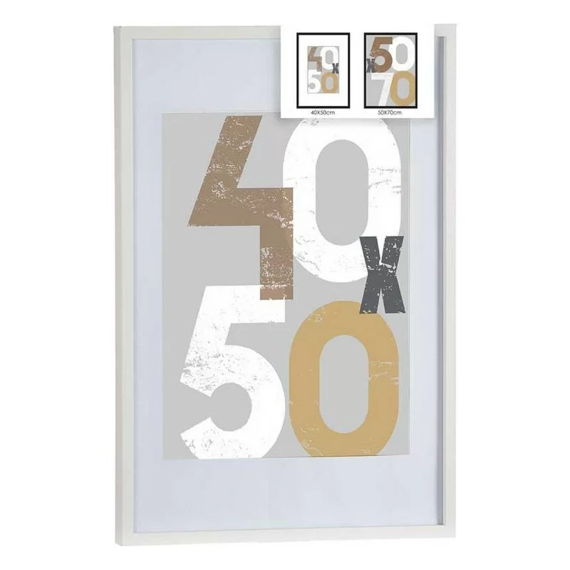 Photo frame 52,5 x 2,5 x 72,5 cm White Plastic...