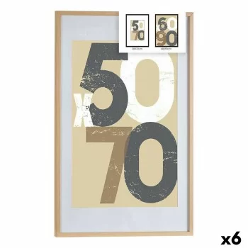 Photo frame 62,5 x 2,5 x 92,5 cm Natural Plastic MDF Wood...
