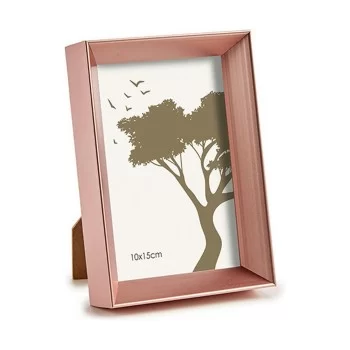 Photo frame 12 x 3,3 x 17,3 cm Pink Copper Plastic Glass... 2