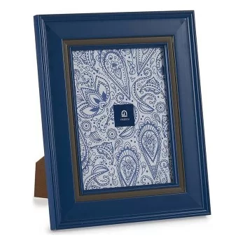 Photo frame 23 x 28 x 2 cm Crystal Blue Plastic (6 Units) 2