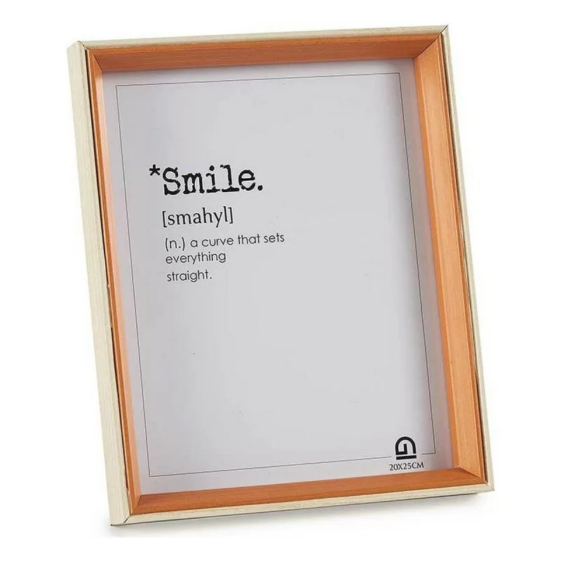 Photo frame 22 x 27 x 3 cm Crystal Brown White...