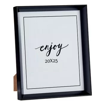 Photo frame 22,2 x 3,5 x 27,3 cm Black Plastic Glass (6... 2