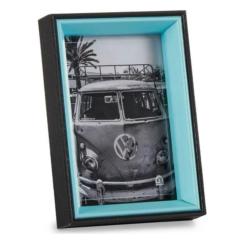 Photo frame 3 x 17 x 12 cm Crystal Black Blue...