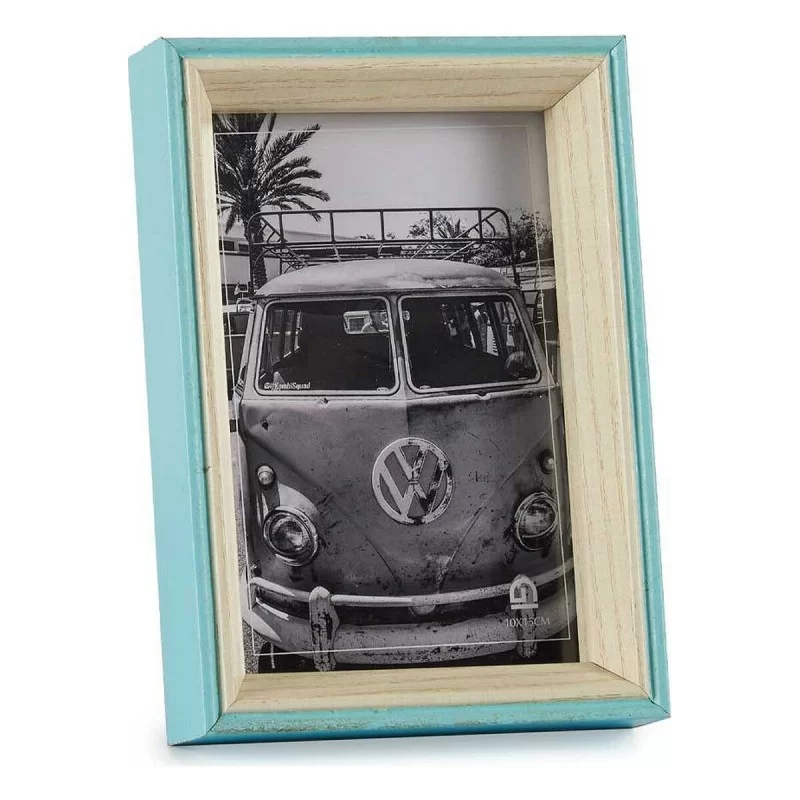Photo frame 3 x 17 x 12 cm Crystal Blue White...
