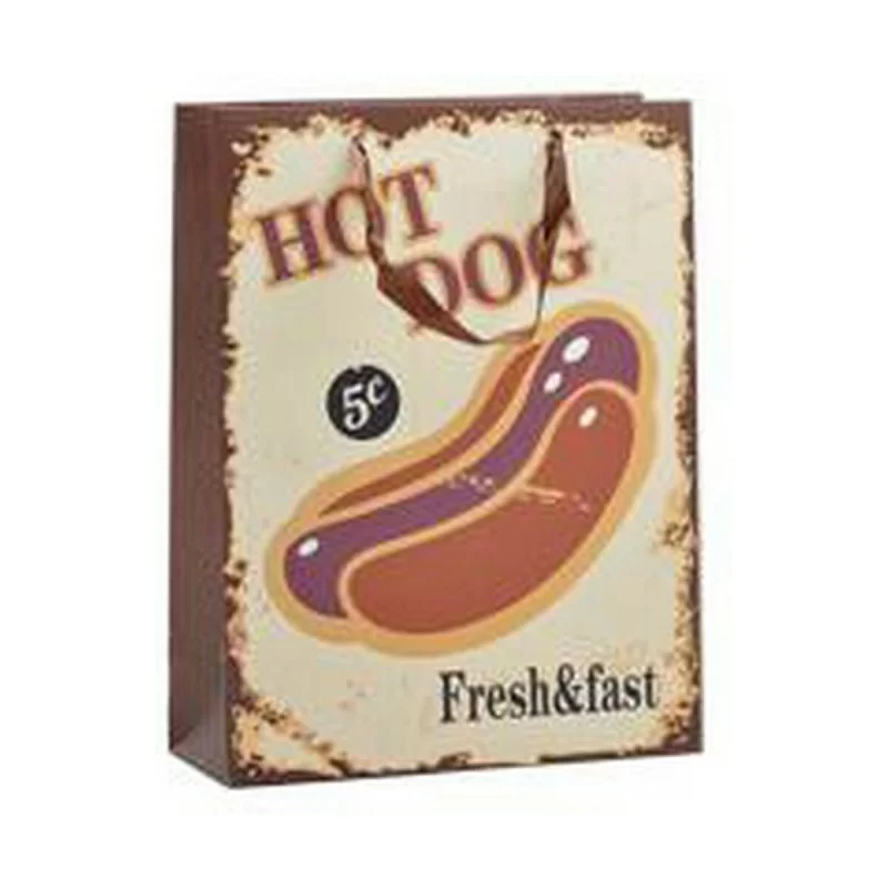 Paper Bag Hotdog & Coffee 12 x 43 x 30 cm (12...