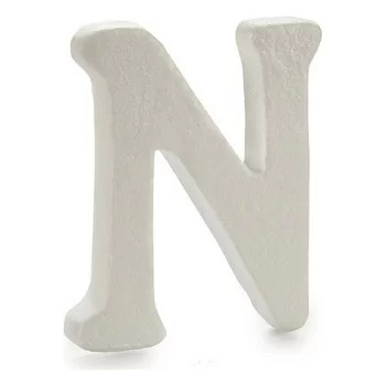 Letter N White polystyrene 1 x 15 x 13,5 cm (12 Units) 2