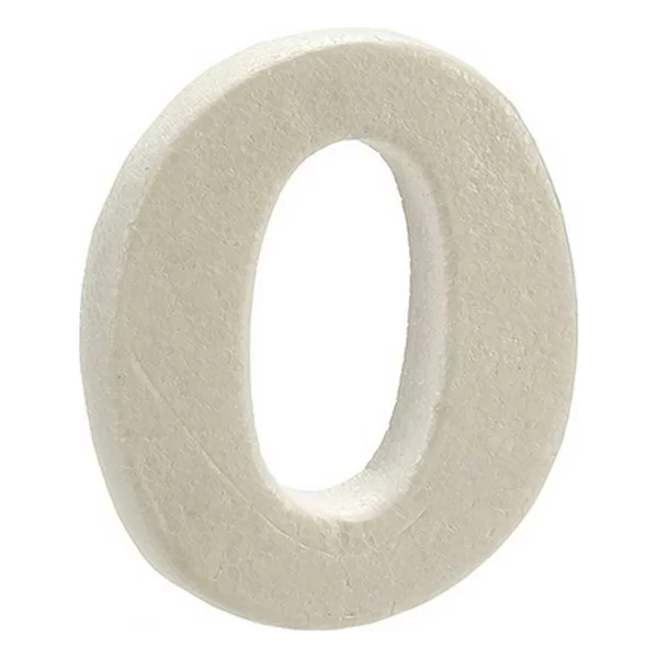 Number White polystyrene 2 x 15 x 10 cm (12 Units)