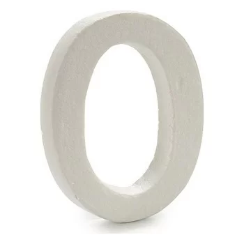 Letter O White polystyrene 1 x 15 x 13,5 cm (12 Units) 2