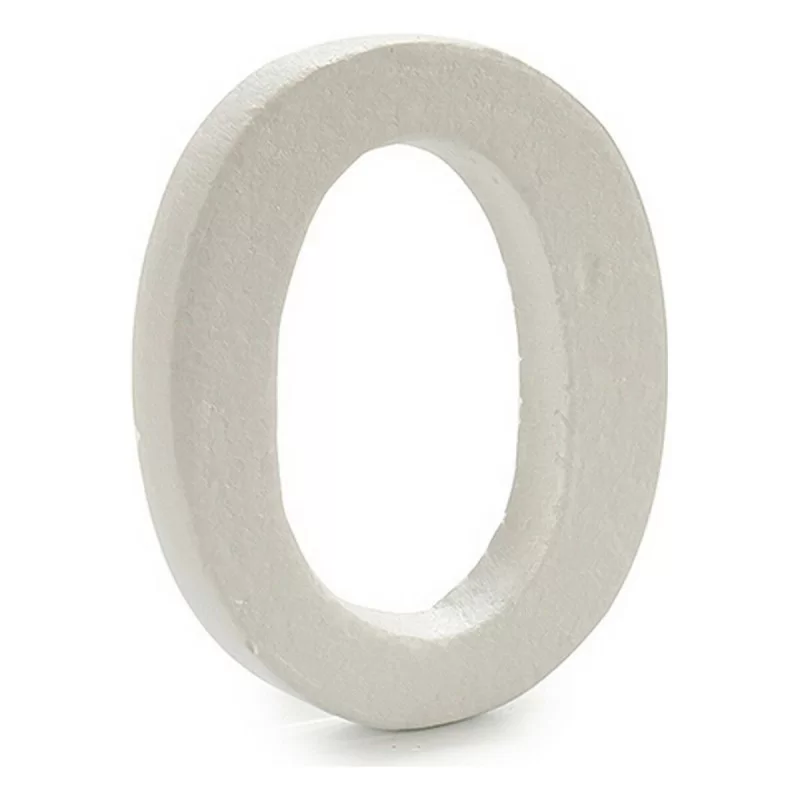 Letter O White polystyrene 1 x 15 x 13,5 cm (12...