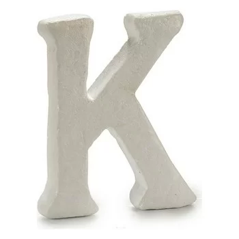 Letter K White polystyrene 1 x 15 x 13,5 cm (12 Units) 2