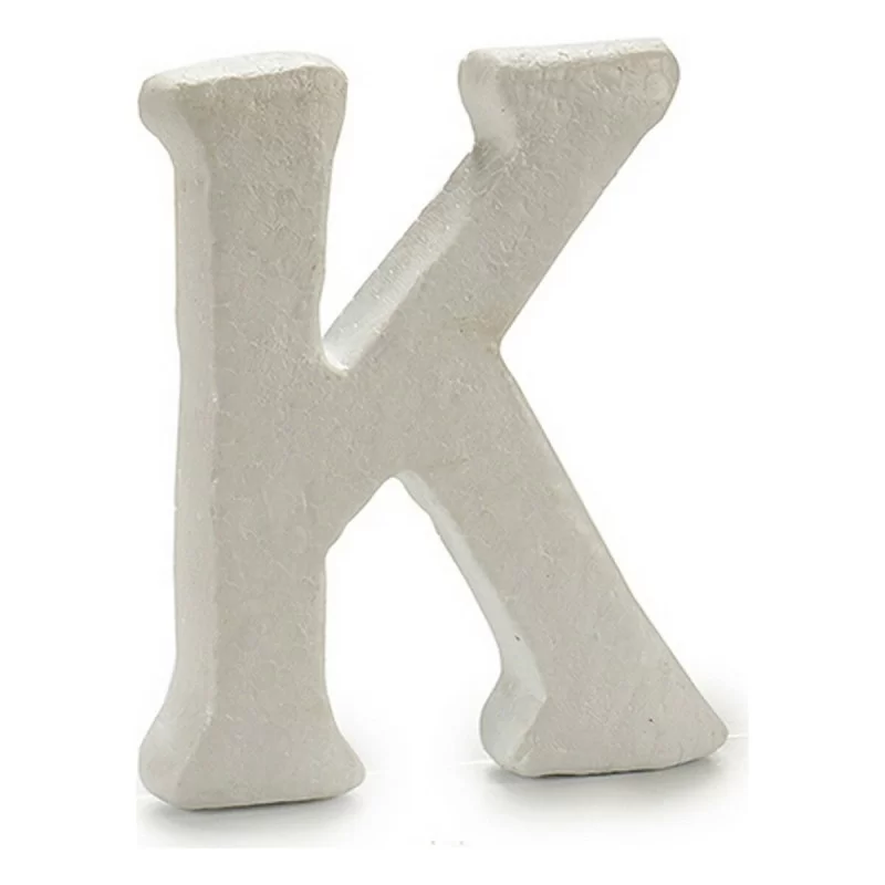 Letter K White polystyrene 1 x 15 x 13,5 cm (12...