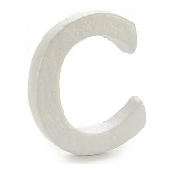Letter C White polystyrene 1 x 15 x 13,5 cm (12 Units) 2