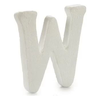 Letter W White polystyrene 1 x 15 x 13,5 cm (12 Units) 2