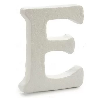 Letter E White polystyrene 1 x 15 x 13,5 cm (12 Units) 2