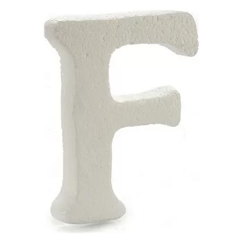 Letter F White polystyrene 1 x 15 x 13,5 cm (12 Units) 2