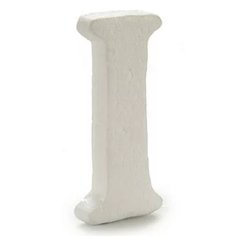 Letter I White polystyrene 1 x 15 x 13,5 cm (12 Units) 2