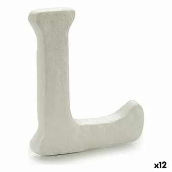 Letter L White polystyrene 1 x 15 x 13,5 cm (12 Units)