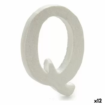 Letter Q White polystyrene 1 x 15 x 13,5 cm (12 Units)