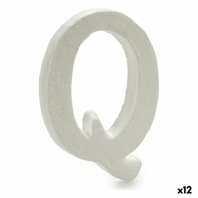 Letter Q White polystyrene 1 x 15 x 13,5 cm (12 Units)