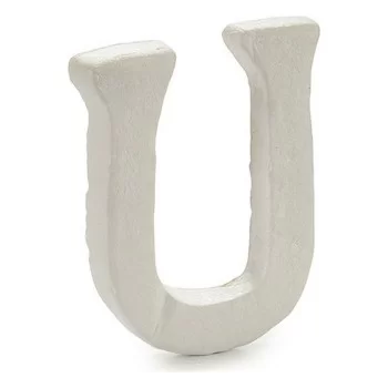 Letter U White polystyrene 1 x 15 x 13,5 cm (12 Units) 2