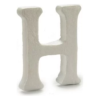 Letter H White polystyrene 1 x 15 x 13,5 cm (12 Units) 2