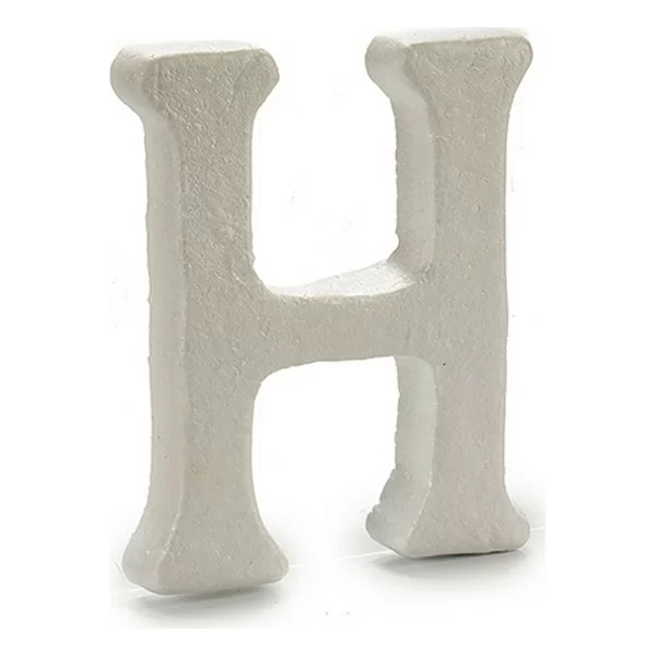 Letter H White polystyrene 1 x 15 x 13,5 cm (12 Units)