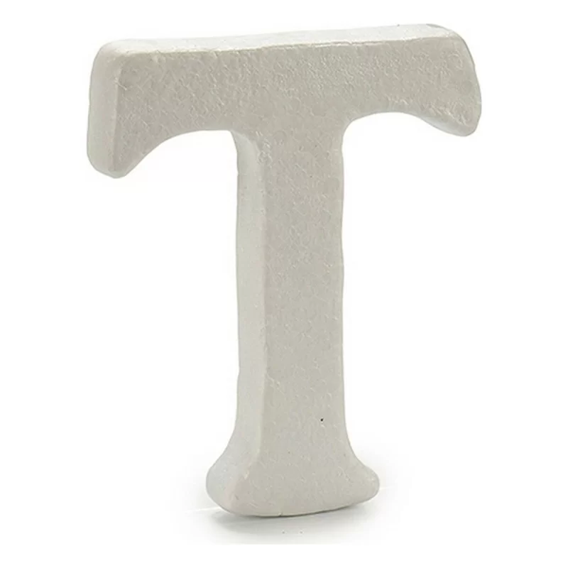 Letter T White polystyrene 1 x 15 x 13,5 cm (12...