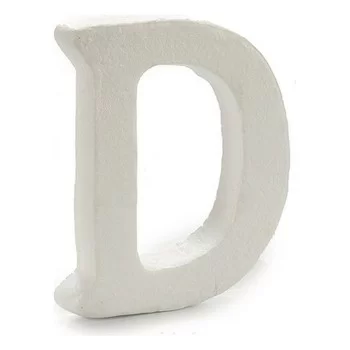 Letter D White polystyrene 2 x 15 x 11,5 cm (12 Units) 2