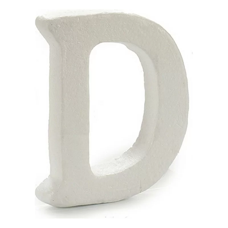 Letter D White polystyrene 2 x 15 x 11,5 cm (12...