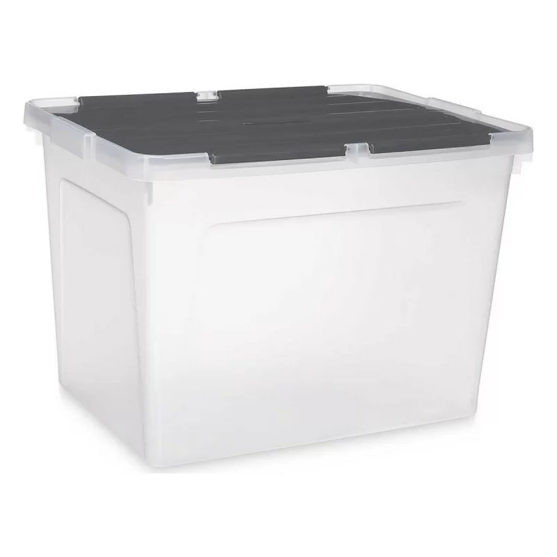 Storage Box with Lid 48 L Transparent...