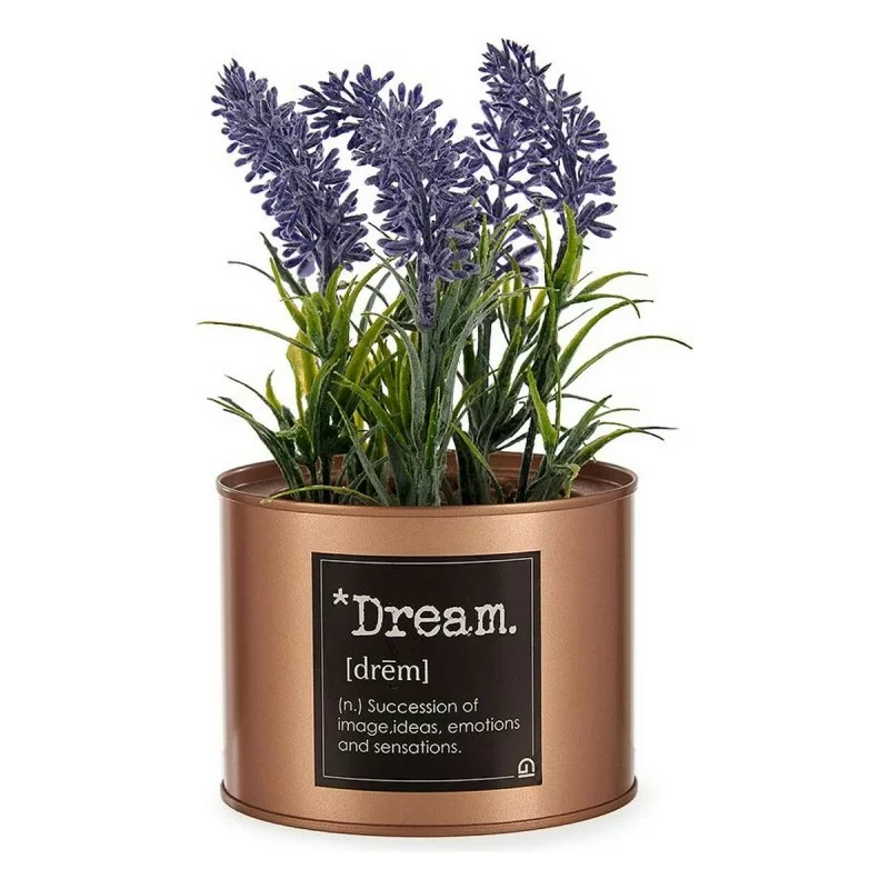 Decorative Plant Lavendar Can Purple Metal...