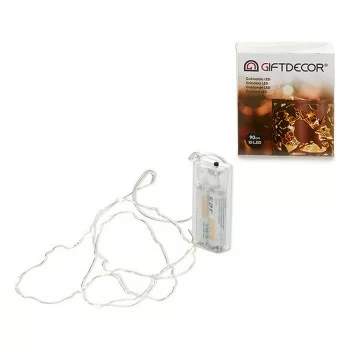 Wreath of LED Lights 90 cm Transparent (12 Units) 2