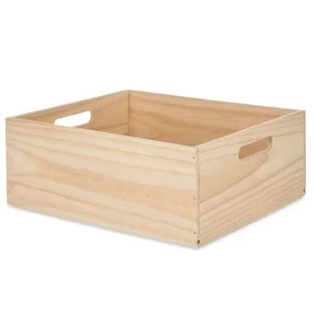 Decorative box Pine 31 x 14 x 36 cm (4 Units) 2