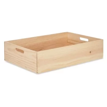 Decorative box Pine 40 x 14 x 60 cm (4 Units) 2