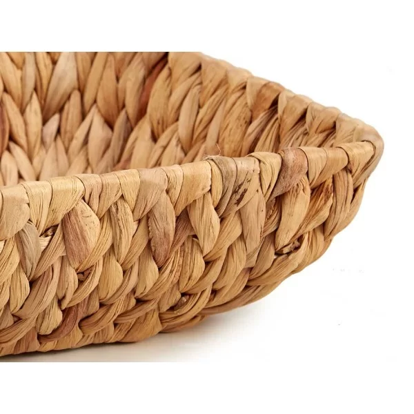 Centerpiece Brown Metal Water hyacinth 30 x 9 x 22 cm (12 Units)