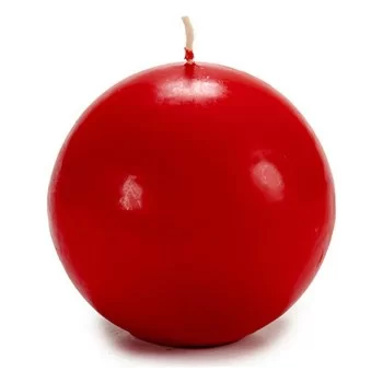Candle Red Wax 10 x 10 x 10 cm (4 Units) 2