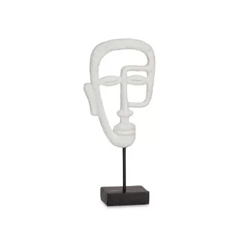 Decorative Figure Face White 19,5 x 38 x 10,5 cm (4 Units) 2