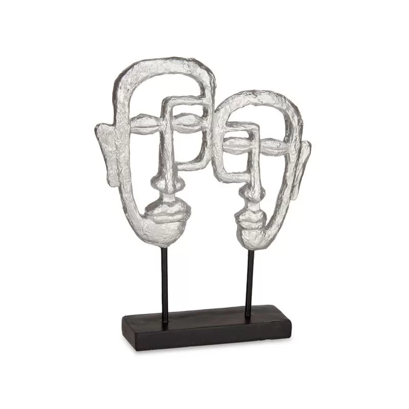 Decorative Figure Face Silver 27 x 32,5 x 10,5...