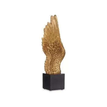 Decorative Figure Wings Black Golden 8 x 33,5 x 13 cm (6... 2