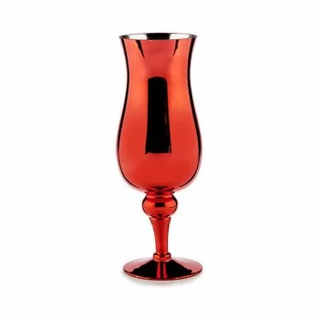 Candleholder Crystal Red 13,5 x 35 x 13,5 cm (6 Units) 2