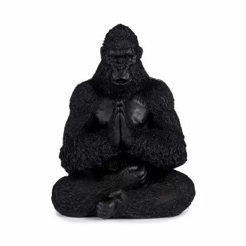 Decorative Figure Gorilla Yoga Black 16 x 28 x 22 cm (4... 2
