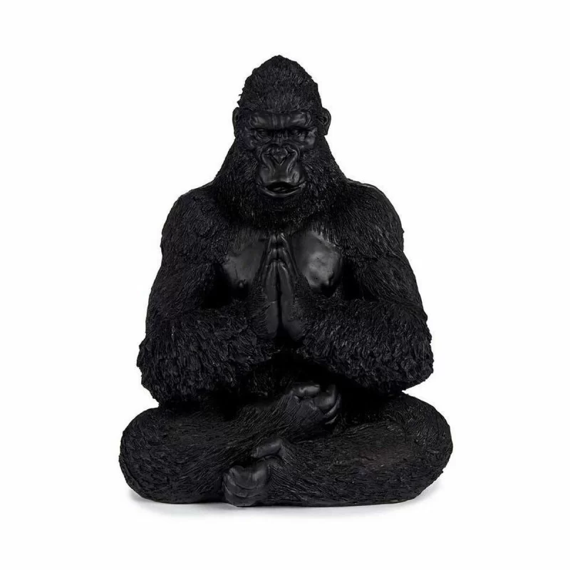 Decorative Figure Gorilla Yoga Black 16 x 28 x...