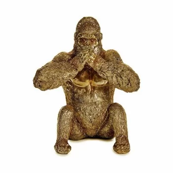Decorative Figure Gorilla Yoga Golden 11 x 18 x 16,2 cm... 2