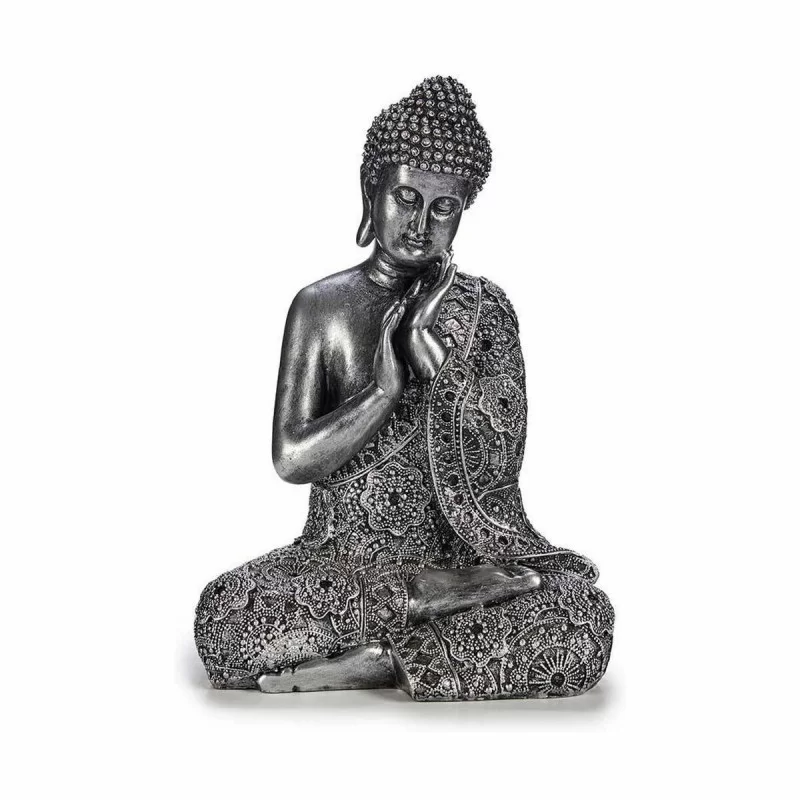 Decorative Figure Buddha Sitting Silver 22 x 33...
