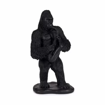 Decorative Figure Gorilla Saxophone Black 15 x 38,8 x 22... 2