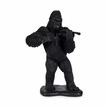 Decorative Figure Gorilla Violin Black 17 x 41 x 30 cm (3... 2