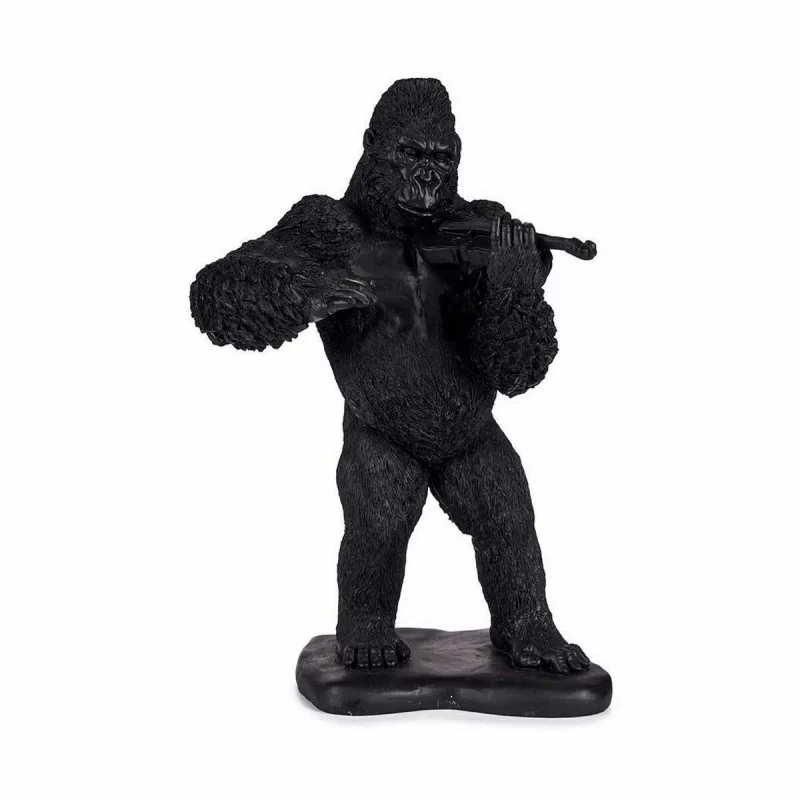 Decorative Figure Gorilla Violin Black 17 x 41...
